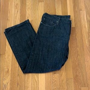 Dark Wash Blue Jeans